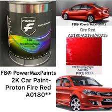 Pengertian warna solid dan warna gradasi. Force Proton Fire Red A0180 2k Car Paint Shopee Malaysia