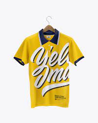 Download Polo Shirt On Hanger Mockup In Apparel Mockups On Yellow Images Object Mockups
