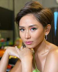 Sarah paulson's short hairstyles and haircuts, anything under a lob counts as a short hairstyle with a long bob. Look Sarah Geronimo Just Got A Pixie Cut