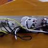 It shows the components of the circuit as simplified shapes, and the capacity and signal links with the devices. 1