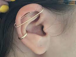 Entire piece is nickel free. 14k Gold Seamless Industrial Bar 14g 16g 18g 20g Industrial Etsy