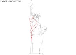 Today we're learning how to draw the statue of liberty! How To Draw The Statue Of Liberty Easy Drawing Art