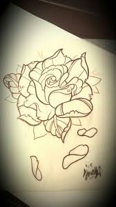 Neo Traditional Rose Tattoo Design Traditional Rose Tattoos Neo Traditional Roses Rose Tattoo Design This realistic thorned rose done on the hip seems to say. pinterest