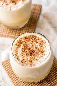 Homemade Eggnog Classic Eggnog Made With Egg Yolks Cream Milk A Heavy Pour Of Rum And Thickened With Whipped Homemade Eggnog Eggnog Recipe Homemade Eggnog