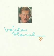 Vaclav havel became president of czechoslovakia in 1989 after the fall of communism. Autogram Vaclava Havla Aukro