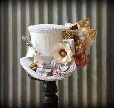 Mini Top Hat Jane Austen Hat Librarian Hat Shakespeare Book Etsy Mini Top Hat Tea Party Hats Top Hat