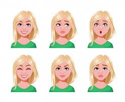 Maybe you would like to learn more about one of these? Face Expressions Of Cute Blonde Woman Face Expressions Blonde Women Female Cartoon Characters