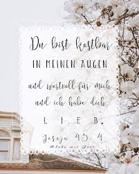 Wir möchten ihnen die suche jedoch gerne ein wenig erleichtern und haben dafür einige biblische sprüche zur hochzeit für sie ausgesucht. Bibel Schatzkammer Auf Instagram Weil Du Teuer Wertvoll Bist In Meinen Augen Und Ich Dich Lieb Habe S Christliche Spruche Bilder Bibel Spruche Hochzeit