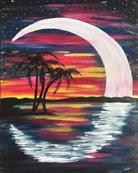 Mending belajar cara motretnya sekalian deh! Jual Lukisan Kanvas Bulan Sabit Di Lapak Jendela Ubud Painting Bukalapak