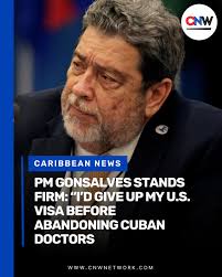 🇻🇨 St. Vincent and the Grenadines Prime Minister Dr. Ralph Gonsalves  (@comraderalph) isn't backing down! In a bold declaration, he made it clear  that he'd rather lose his U.S. visa than stop