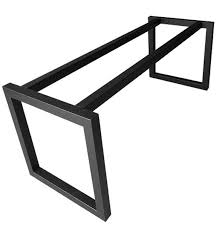 Modern Steel Table Base Frame Black Pernas De Mesa Mesas De Jantar Industriais Layout De Moveis