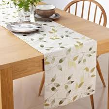 Dunelm Shadow Leaves Table Runner Decoracao De Mesa Roupas De Mesa Cama Mesa E Banho