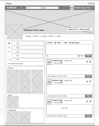 Social Network Profile Page Wireframe Mockup Builder Wireframe Mockup Wireframe Social Network