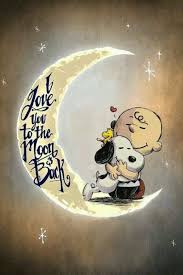 Ich Liebe Dich Bis Zum Mond Und Zuruck I Love You To The Moon Back Charlie Brown And Snoopy Snoopy Snoopy Love