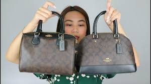 Coach convertible belt bag in signature canva. Coach Mini Bennett Mini Surrey And Mini Sierra Bag Review Coach Wristlet Giveaway Youtube