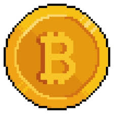 Premium Vector Pixel Art Bitcoin Gold Coin Cryptocurrency Game Icon On White Background
