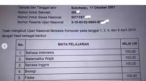 Oleh bu popi diposting pada juli 13 2020. Keren Siswa Sma Ini Dapat Nilai Un 100 Di Semua Mata Pelajaran Citizen6 Liputan6 Com