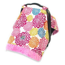 Itzy Ritzy Reg Cozy Happens Trade Infant Car Seat Canopy And Tummy Time Mat In Fresh Bloom Baby Car Seats Baby Carseat Canopy Car Seats