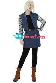 Dragon Ball Android 18 Cosplay Costume For Sales