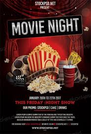 Movie night flyer templates a flyer template set perfect for promoting a movie night event. Free Movie Night Flyer Templates Free 29 Photoshop Vector Downloads