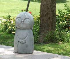 Smiling Lucky Japanese Jizo Statue Jizo Garden Statues Garden Statues For Sale