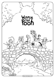 What would pooh be without his bestie with the heart of gold? Winnie The Pooh Rabbit Tigger Piglet Coloring Page