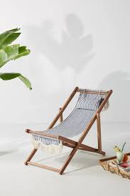 Soleil Beach Chair Anthropologie Beach Chairs Teak Frame Sling Chair