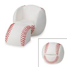 Baseball Chair Ottoman Set Thinking Of Re Doing Logan S Room With A Baseball Theme Baseball Room Baseball Chair Baseball Bedroom