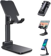 The mobile phone table holder is made of premium abs material, lightweight, stable and sturdy to use. Amazon Com Lisen Tablet Stand Fully Foldable Ipad Stand Compact Iphone Stand Adjustable Ipad Holder For Desk Metal Rod Tablet Holder Stand Compatible With 4 12 9 Mobile Phone Ipad Tablet Kindle Electronics