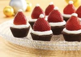 Santa Hat Brownies Borrowed From Pampered Chef Pampered Chef Recipes Pampered Chef Mini Muffin Tin Recipes