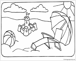 Beach coloring pages are a fun way for kids of all ages, adults to develop creativity, concentration, fine motor skills, and color recognition. Summer Beach Coloring Pages Beach Coloring Pages Coloring Pages For Kids And Adults