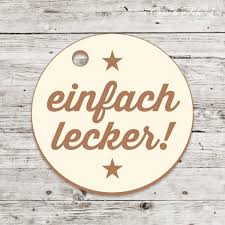 Was wäre ein frühstück ohne lecker? Holzanhanger Einfach Lecker Casa Di Falcone