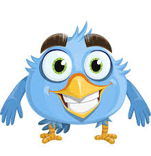 Animated Bird With Big Eyes Fluffy Bird Cartoon Vector Character Aka Robird Graphicmama Cartoons Vector Character Vector Character