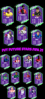 See their stats, skillmoves, celebrations, traits and more. Future Stars Fifa 21 Lineup Fifa
