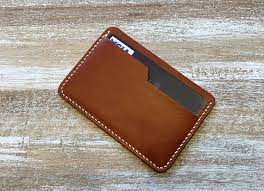 Hand Stitched Minimalist Wallet Flap Wallet Leather Card Holder Business Card Wallet Leather C Portefeuille Minimaliste Porte Carte Cuir Porte Feuille Cuir