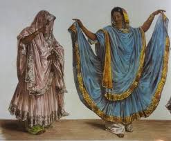 Gentoo dancing girls from Madras in 1870