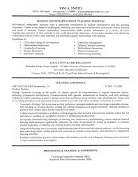 High School Teacher Resume Example Teacher Resume Examples Teaching Resume Secondary School Teacher