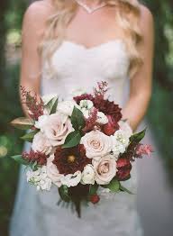 Burgundy comes in lighter and darker shades and makes the perfect with white flowers, cream flowers, and pink flowers; Rancho Valencia Resort Spa Rancho Santa Fe Ca Amanda Jason S Wedding Robert Kathleen Photographers Fall Wedding Bouquets Burgundy Astilbe Wedding Burgundy And Blush Wedding