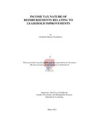 And the one who gives his place on rent to a lessee is called a lessor. Income Tax Nature Of Reimbursements Relating To Leasehold Improvements Core