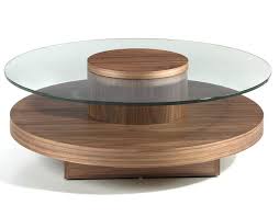 Designer Table Basse Ronde Bois Noyer Et Verre Trempe Zoka Lestendances Fr Table Basse Ronde Table Basse Ronde Bois Table Basse Ronde En Verre