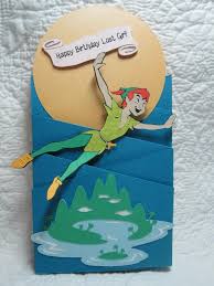 Peter Pan Birthday Card For A Lost Girl Cricut Disney Scrapbook Disney Cards Disney Scrapbook Pages