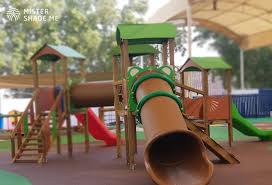 A playground, playpark, or play area is a place designed to provide an environment for children that facilitates play, typically outdoors. Playground Equipment Supplier Uae 1 Play Equipment Dubai