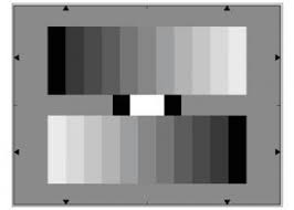 ye0153 grey scale lens resolution test chart reflective with