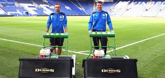 The leicester city groundsman is at it again. Dennis Mowers Helps Leicester City Earn Their Stripes Turf Matters News For Groundsmen And Greenkeepers