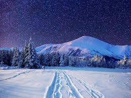 Cold winter night-Sky full with stars ...