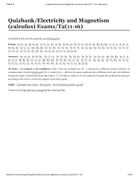 In this book, much emphasis is put on explanations of concepts and solutions to examples. File Quizbank Electricity And Magnetism Calculus Exams T2 11 16 Wikiversity Pdf Wikiversity