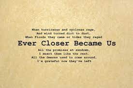 Quote From Future Days Pearl Jam Ever Closer Became Us Pearl Jam Lyrics Pearl Jam Quotable Quotes
