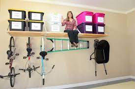 Diy Overhead Garage Storage Shelf 3 Diy Storage Diy Garage Shelves Hanging Storage Shelves