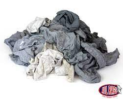 We stock colored & white knit, fleece, terry cloth, disposable paper, and microfiber rags just to name a few. Recycled Gray T Shirt Knit Rag All Rags