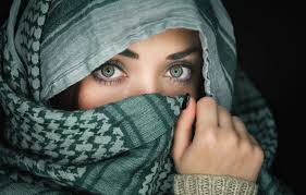 Image result for womans eyes in burka
